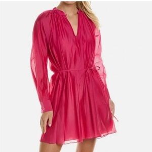 Rebecca Taylor Pink Long Sleeve Shift Dress NWT Medium